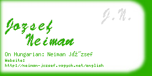 jozsef neiman business card